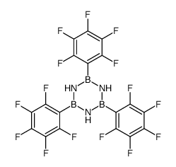 Borazine, 2,4,6-tris(pentafluorophenyl)- 结构式