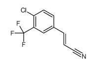 2-Propenenitrile, 3-[4-chloro-3-(trifluoromethyl)phenyl]-, (Z)- 结构式