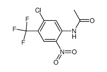 N-[5-氯-2-硝基-4-(三氟甲基)苯基]乙酰胺 结构式