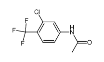 N-[3-氯-4-(三氟甲基)苯基]乙酰胺 结构式
