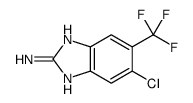 5-氯-6-(三氟甲基)-1H-苯并咪唑-2-胺 结构式