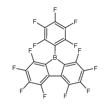 1,2,3,4,6,7,8,9-八氟-5-(五氟苯基)-5H-二苯并硼杂环戊二烯 结构式
