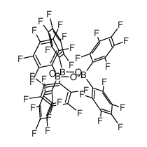 三-μ-羟基六(五氟苯基)三硼环体 结构式