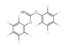 亚氨基二碳酸双(五氯苯基)酯 结构式
