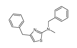 2-Thiazolamine, N-methyl-N,4-bis(phenylmethyl)- 结构式