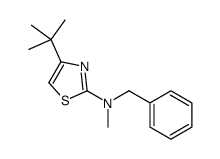 2-Thiazolamine, 4-(1,1-dimethylethyl)-N-methyl-N-(phenylmethyl)- 结构式