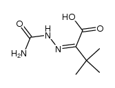 2-(2-氨基甲酰基肼亚基)-3,3-二甲基丁酸 结构式