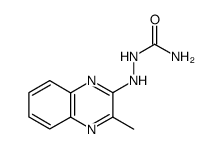 2-(3-甲基-2-喹喔啉基)肼甲酰胺 结构式