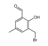 3-(溴甲基)-2-羟基-5-甲基苯甲醛 结构式