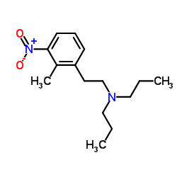 N,N-二丙基-2-甲基-3-硝基苯乙胺 结构式