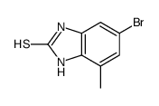 6-溴-4-甲基-1H-苯并[D]咪唑-2-硫醇 结构式