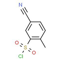 5-氰基-2-甲基苯磺酰氯 结构式