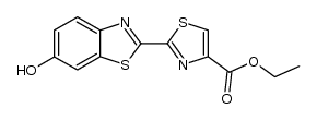 2-(6-羟基-2-苯并噻唑基)-4-噻唑羧酸乙酯 结构式
