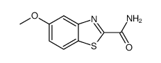 5-甲氧基-2-苯并噻唑甲酰胺 结构式