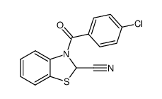 2-Benzothiazolecarbonitrile, 3-(4-chlorobenzoyl)-2,3-dihydro- 结构式