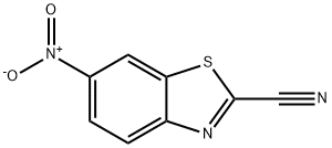 6-硝基苯并噻唑-2-甲腈 结构式