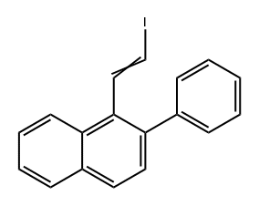 1-(2-碘乙烯基)-2-苯基萘 结构式