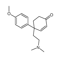 4-[2-(二甲氨基)乙基]-4-(4-甲氧基苯基)环己-2-烯-1-酮 结构式