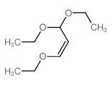 (Z)-1,3,3-triethoxyprop-1-ene 结构式