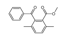 2-苯甲酰基-3,6-二甲基苯甲酸甲酯 结构式