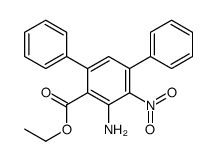 2-氨基-4,6-二苯基-3-硝基苯甲酸乙酯 结构式