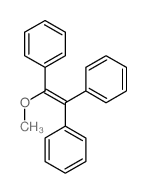 Benzene, 1,1',1''-(1-methoxy-1-ethenyl-2-ylidene)tris- 结构式
