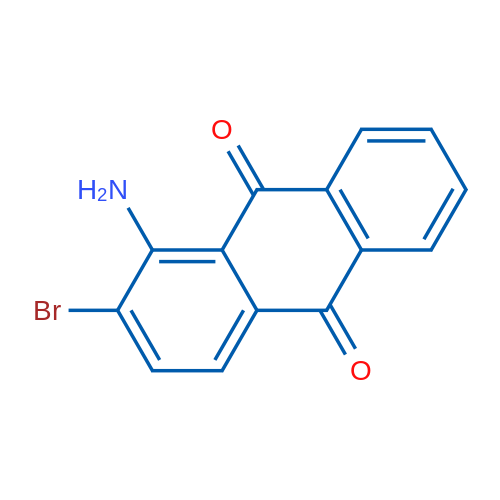 1-氨基-2-溴蒽-9,10-二酮 结构式