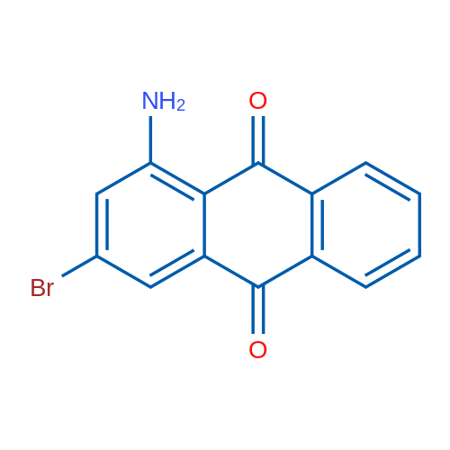1-氨基-3-溴-9,10-蒽二酮 结构式