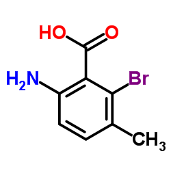 2-氨基-6-溴-5-甲基苯甲酸 结构式