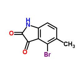 4-溴-5-甲基靛红 结构式