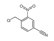 4-(氯甲基)-3-硝基苯甲腈 结构式