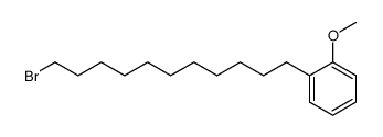 1-(11-溴十一烷基)-2-甲氧基苯 结构式