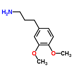 3-(3,4-二甲氧基苯基)丙胺 结构式