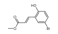 (E)-3-(5-溴-2-羟基苯基)丙烯酸甲酯 结构式