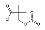 2,2-二甲基-3-(硝基氧基)丙酰氯 结构式