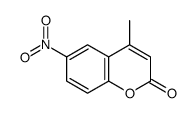 4-甲基-6-硝基香豆素 结构式