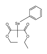 2-甲基-2-(苯基硒代)丙二酸二乙酯 结构式