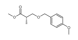 Propanoic acid, 3-[(4-methoxyphenyl)methoxy]-2-methyl-, methyl ester, (2S)- 结构式