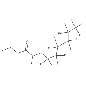 Nonanoic acid, 4,4,5,5,6,6,7,7,8,8,9,9,9-tridecafluoro-2-iodo-, ethyl ester 结构式