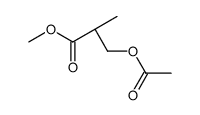 Propanoic acid, 3-(acetyloxy)-2-methyl-, methyl ester, (2S)- 结构式
