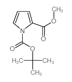 1-BOC-吡咯-2-羧酸甲酯 结构式