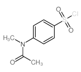 4-(N-甲基乙酰胺基)苯磺酰氯 结构式