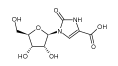 1H-Imidazole-4-carboxylic acid, 2,3-dihydro-2-oxo-1-β-D-ribofuranosyl- 结构式