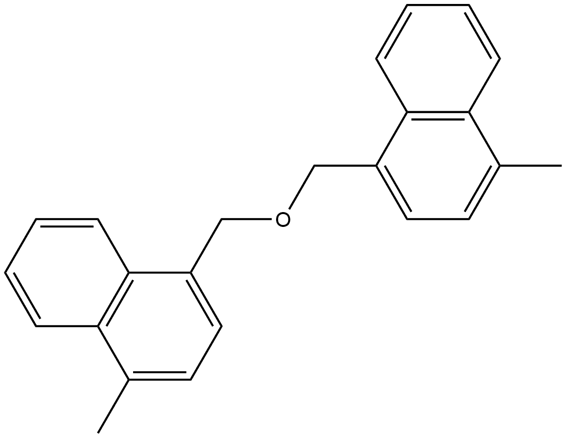 1,1'-[氧代双(亚甲基)]双[4-甲基萘] 结构式
