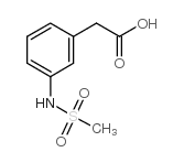 3-甲磺酰氨基苯乙酸 结构式
