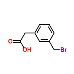 3-(溴甲基)苯乙酸 结构式