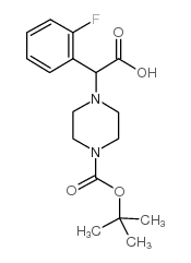 2-(4-Boc-哌嗪)-2-(2-氟苯基)乙酸 结构式