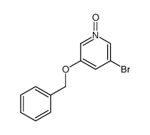 3-溴-5-苄氧基吡啶-1-氧化物 结构式