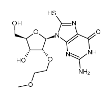 Guanosine, 7,8-dihydro-2'-O-(2-methoxyethyl)-8-thioxo- 结构式