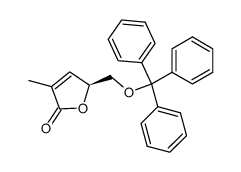 2(5H)-Furanone, 3-methyl-5-[(triphenylmethoxy)methyl]-, (S)- (9CI) 结构式